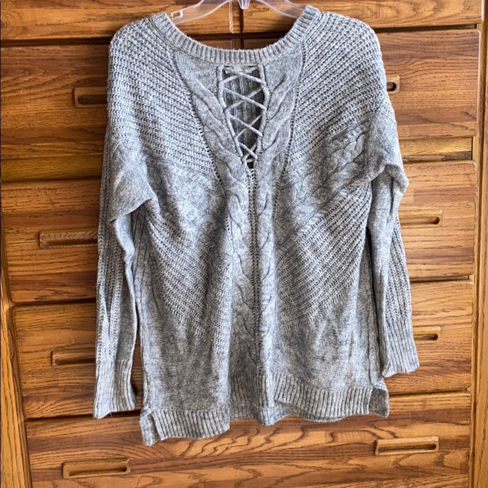 Gray v-neck Maurice’s sweater